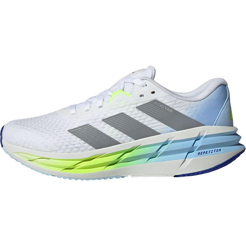 

Adidas Кроссовки для бега ADISTAR 3 с низким верхом, противоскользящие, износостойкие, белые, мужские