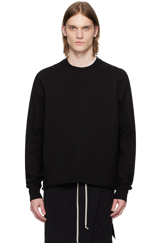 

Свитшот с круглым вырезом Hollywood Rick Owens Drkshdw, черный