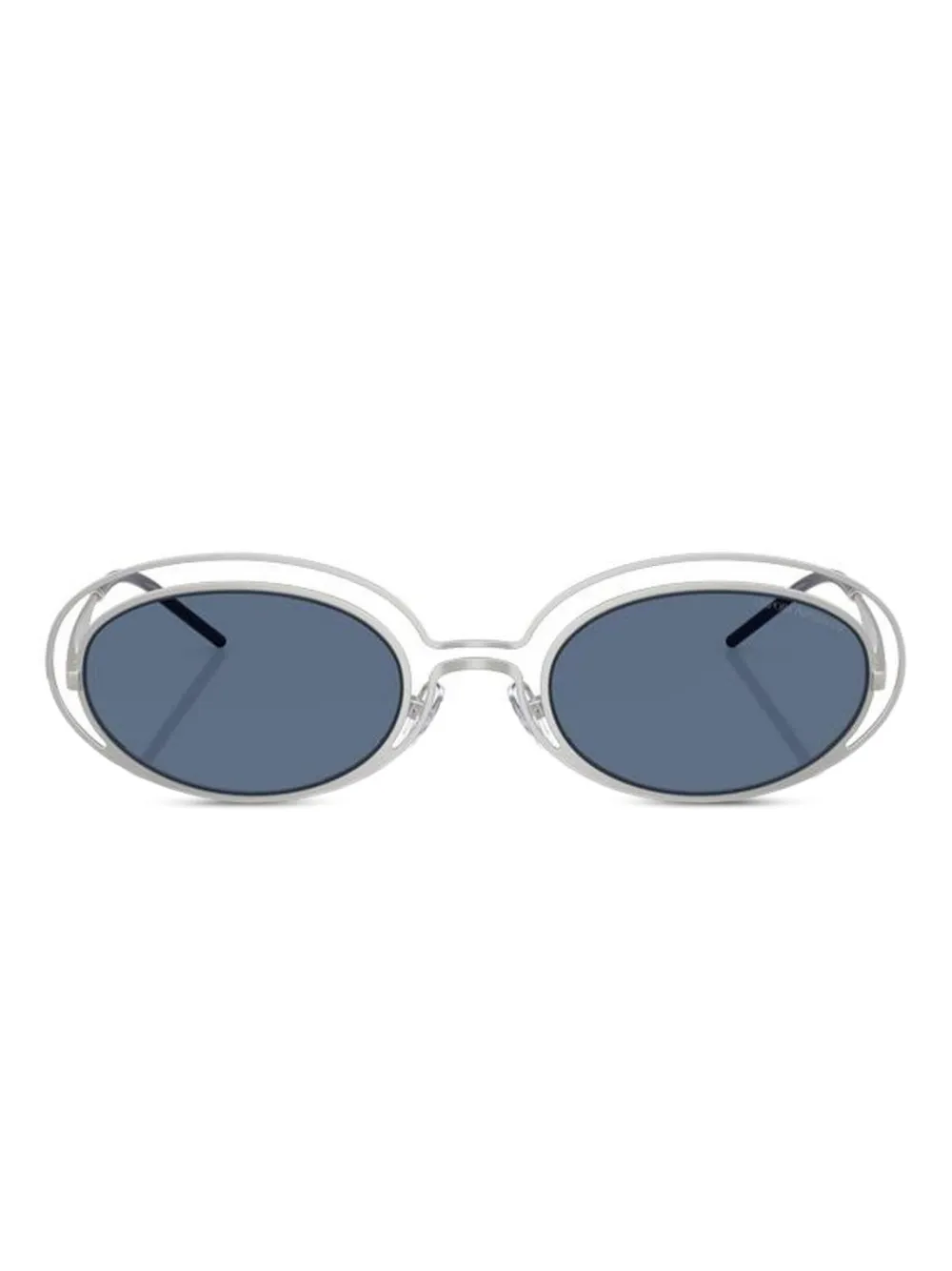 

Овальные солнцезащитные очки с двойной оправой EMPORIO ARMANI, белый