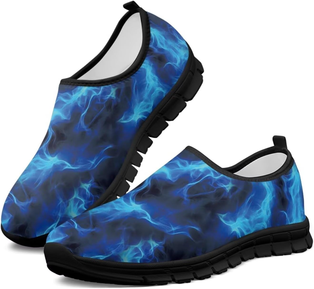 

Мужские слипоны Howilath, дышащие кроссовки с черной подошвой, для треккинга, легкая спортивная обувь для шопинга и походов