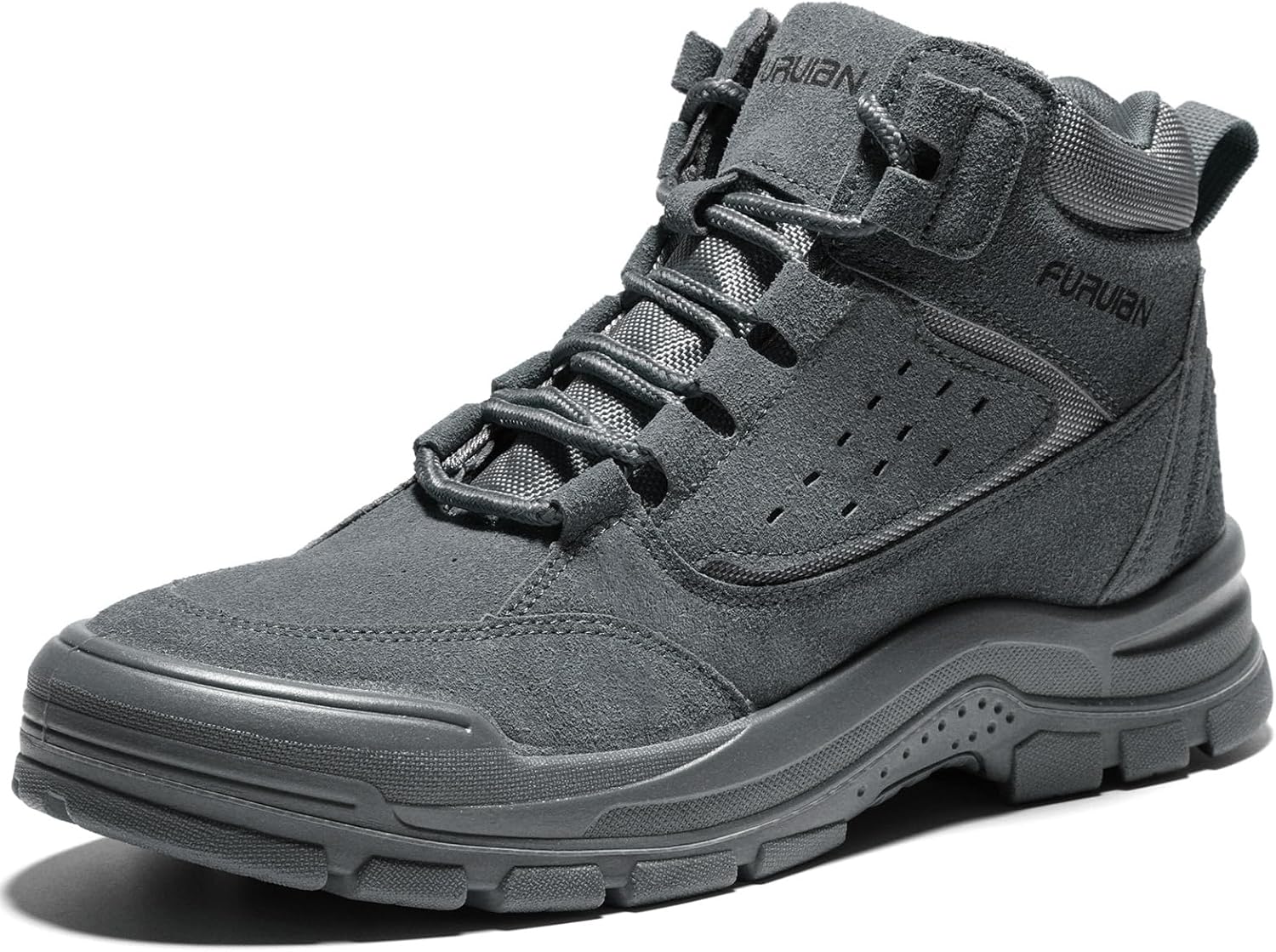

Стальные ботинки Furuian с закрытым носком для мужчин и женщин, комфортные легкие ботинки для мужчин, противоскользящие, высокие стальные носки, защитная обувь, пробоностойкие, неразрушимые строительные ботинки, серый