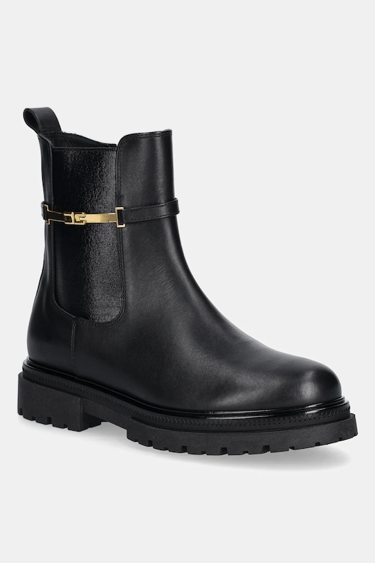 

Кожаные детские ботинки Elisabetta Franchi, черный