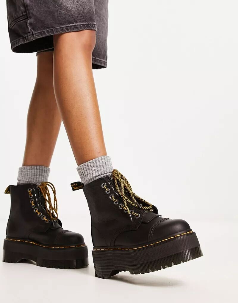 

Черные ботинки Dr Martens Quad Max Sinclair, Черный, Черные ботинки Dr Martens Quad Max Sinclair