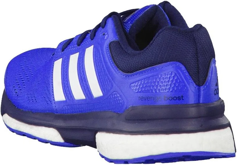 Мужские беговые кроссовки Adidas Boost Revenge 2 m, модель 2015 года, синий — фото 4