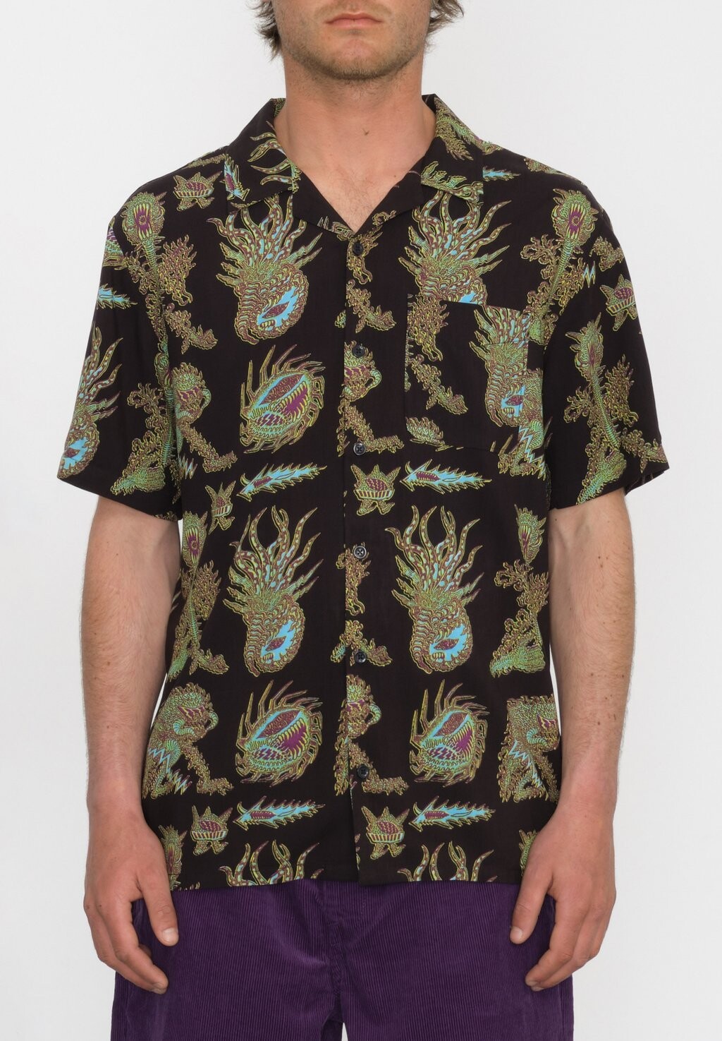 

Рубашка Fa Tetsunori Ss Volcom, черный