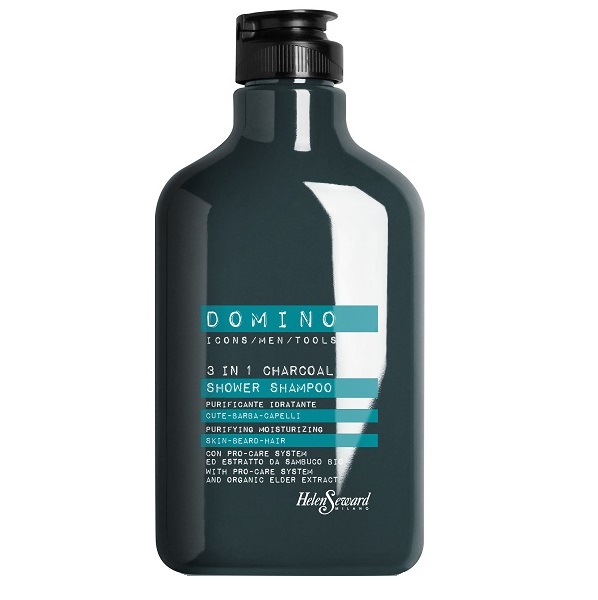 

Шампунь для душа, волос и бороды для мужчин domino 3in1 charcoal shower shampoo Helen Seward, 250 мл