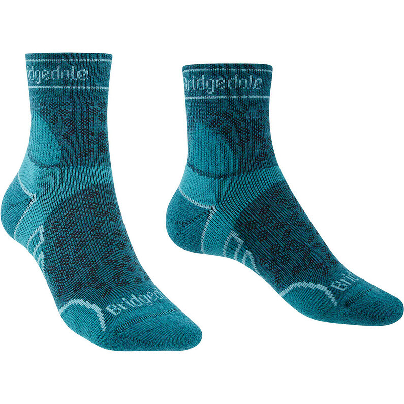 

Женские легкие носки T2 Merino Sport 3/4 Crew Bridgedale, бирюзовый