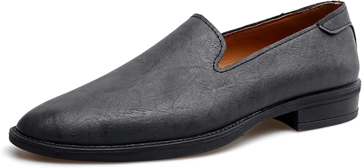 Мокасины классические Leather Shoes, черный