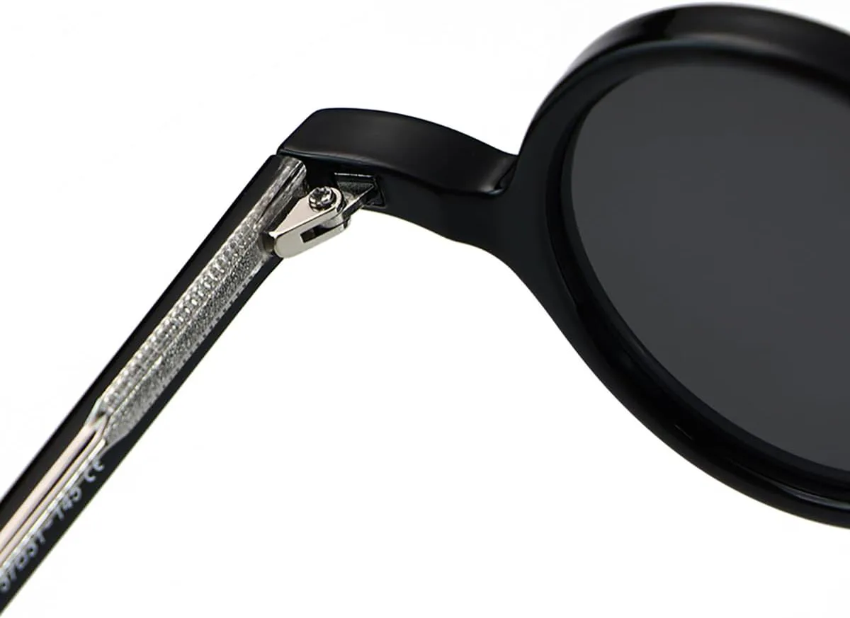 

Солнцезащитные очки в маленькой круглой оправе, винтажные, унисекс, Tr90, ретро, ​​поляризованные, с ацетатными дужками, в корейском стиле weiyuchen, Brown