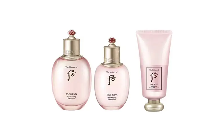 Набор косметических средств The History of Whoo Gongjinhyang Soo Vital Hydrating: балансер + эмульсия + пенка для умывания — фото 2