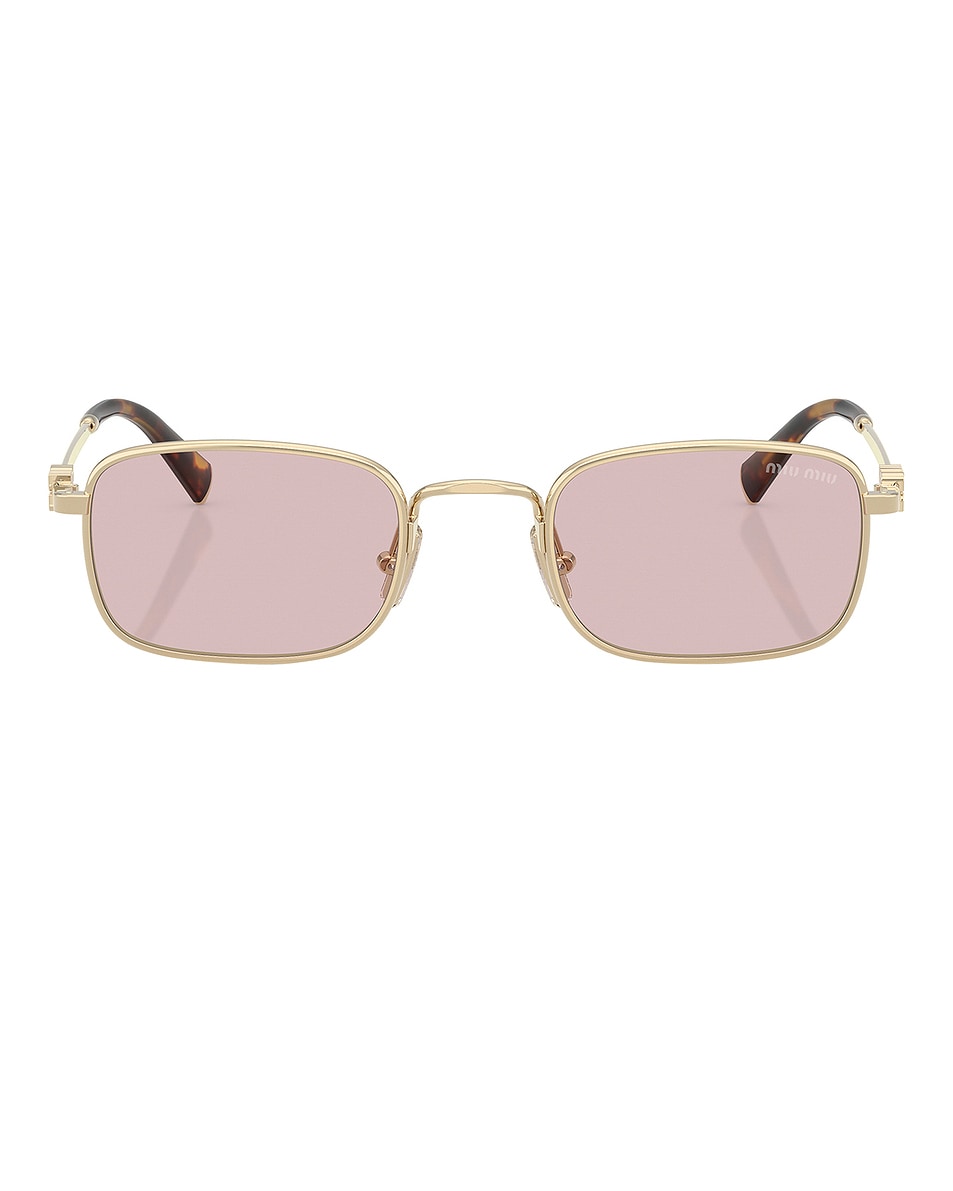 

Прямоугольные солнцезащитные очки Miu Miu, Pale Gold