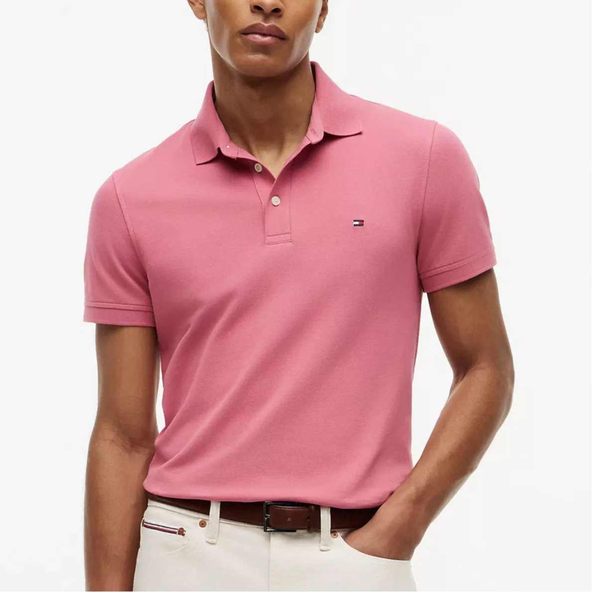 Поло мужское Tommy Hilfiger, Petal Pink — фото 4