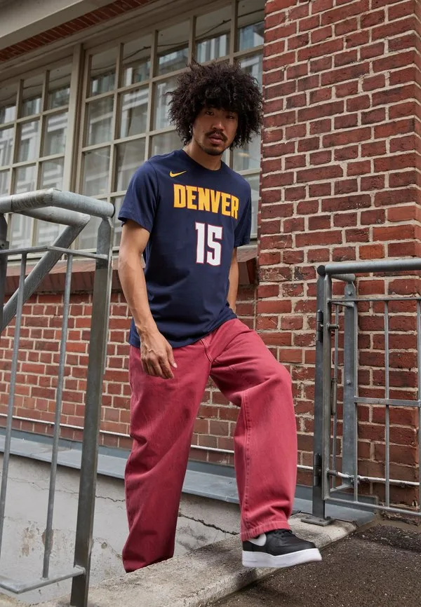 Футболка с именем и номером николы йокича из команды denver nuggets (нба) Nike Performance, College Navy/Jokic Nikola — фото 2