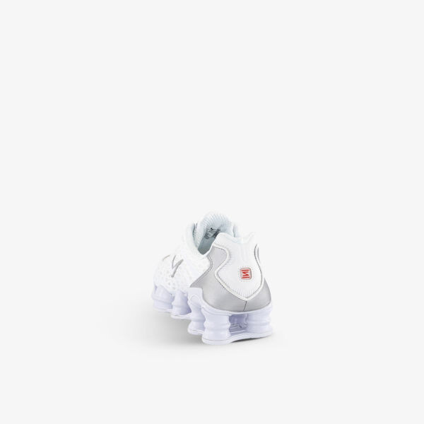Кроссовки Shox TL с низким берцем из кожи, сетки и ракушек Nike, белый — фото 4