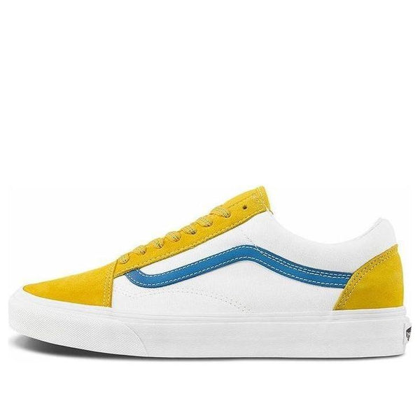 

Кроссовки old skool white/yellow/blue Vans, белый