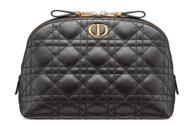 

DIOR Женская косметичка из овчины серии Caro, черная
