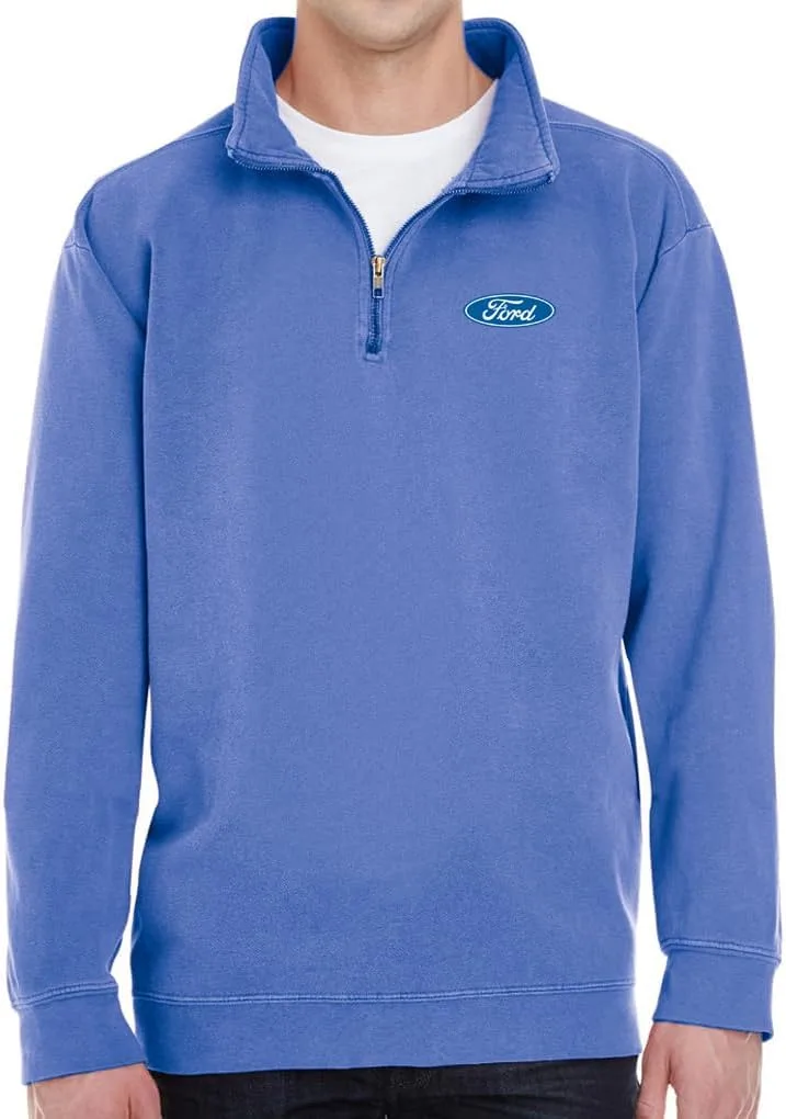 

Мужской свитшот с логотипом Ford Oval на четверть молнии Buy Cool Shirts