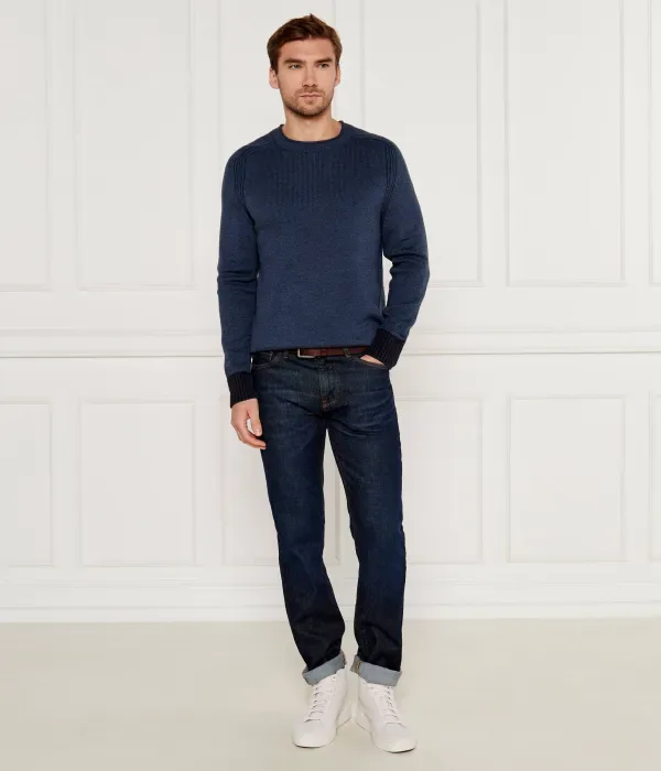 Свитер regular fit Tommy Hilfiger, темно-синий — фото 2