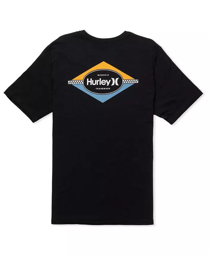 

Мужская повседневная футболка с коротким рукавом Divide Hurley, черный