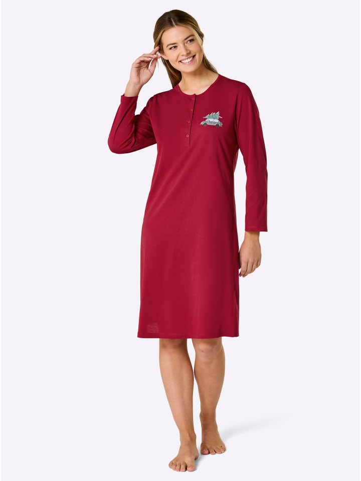 

Comtessa Ночная рубашка красно-антрацитового цвета