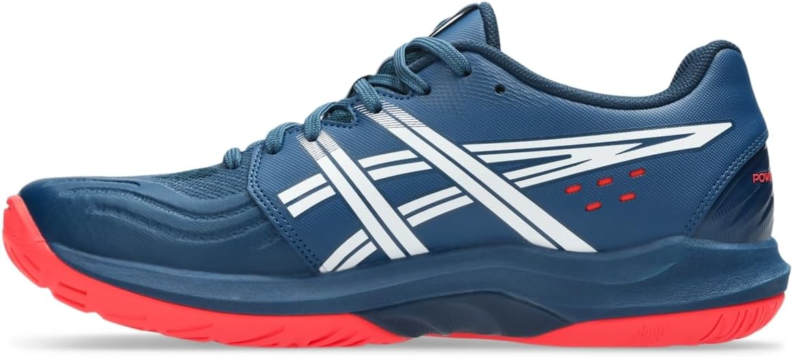 Мужские гандбольные кроссовки Asics POWERBREAK FlyteFoam, белый/синий — фото 4