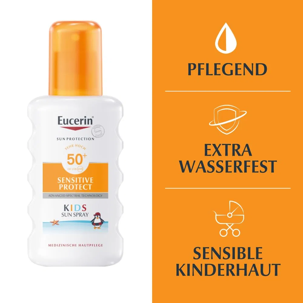 Детский солнцезащитный спрей EUCERIN Sun Kids SPF 50+ Eucerin, White — фото 3