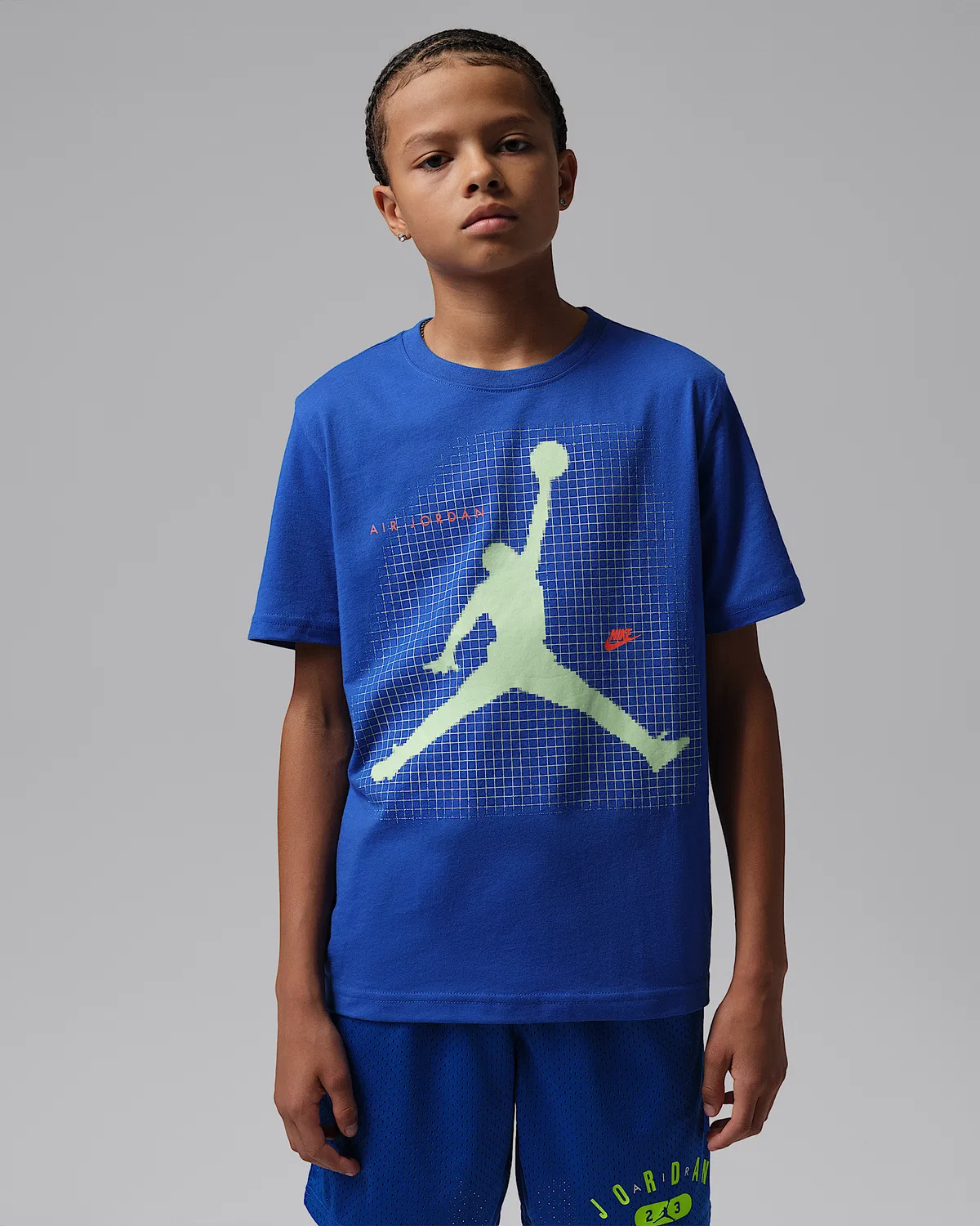 Детская футболка Jumpman Grid Blur Jordan, Game Royal