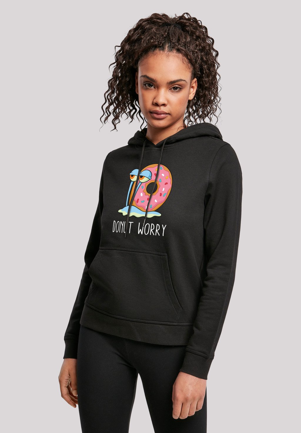 

Толстовка SPONGEBOB SCHWAMMKOPF GARY DONUT WORRY - Hoodie F4NT4STIC, черный