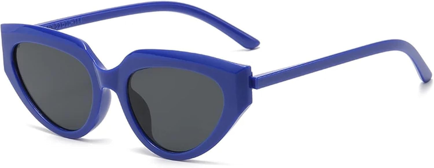 

Винтажные солнцезащитные очки «кошачий глаз» для женщин, ретро-модные, зеркальные, для использования на открытом воздухе, защита от УФ-излучения UV400 TVTBBVV, Blue Grey