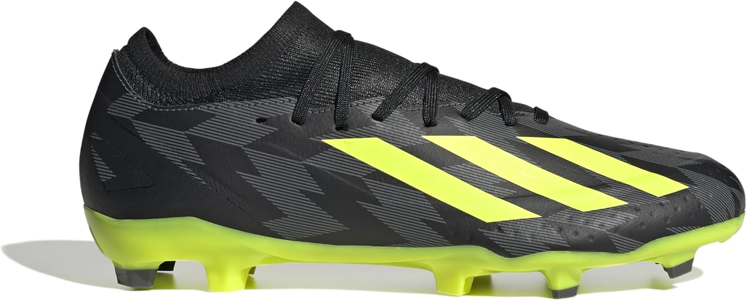 

Кроссовки Adidas Unisex-Adult X Crazyfast League Firm Ground, черный/желтый/серый