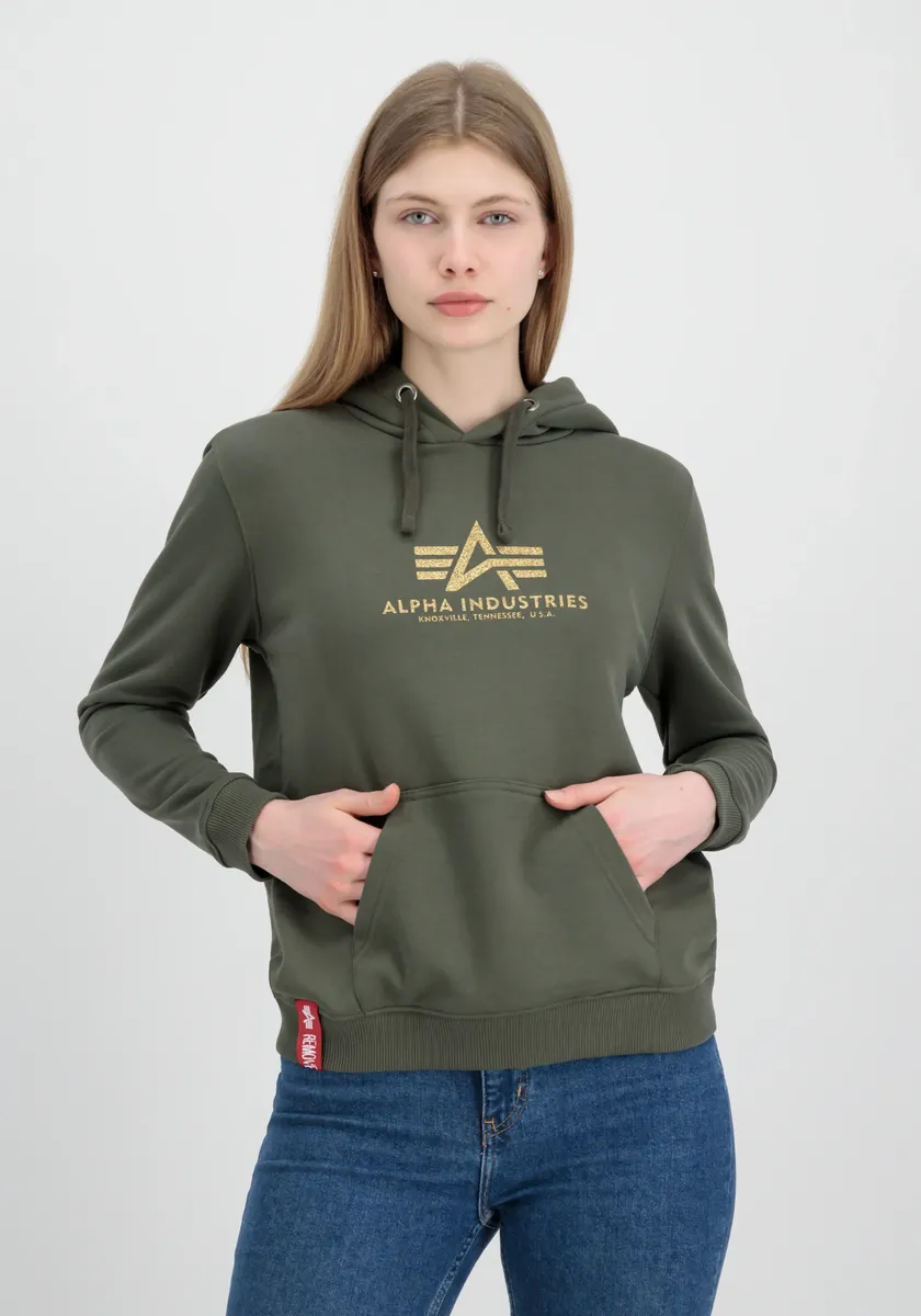 

Толстовка Alpha Industries "Женщины Alpha Industries - Толстовки New Basic Hoody G Wmn", оливковый