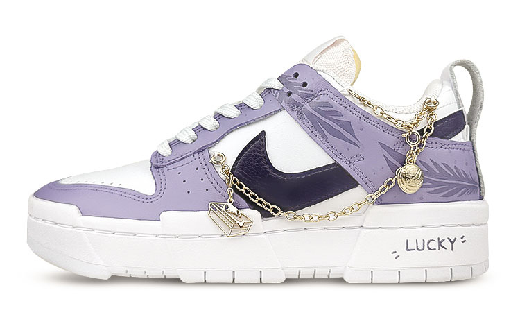 

Кроссовки Nike Dunk Disrupt Skateboard Shoes Women's Low-Top White Purple