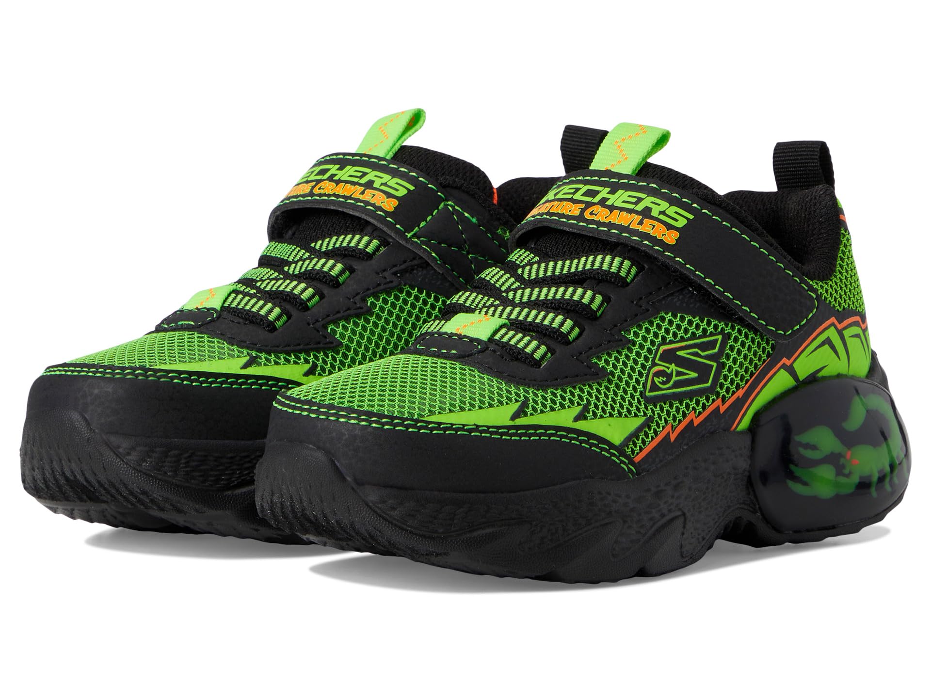 

Кроссовки SKECHERS KIDS Creature-Crawlers 402120L, Black/Lime