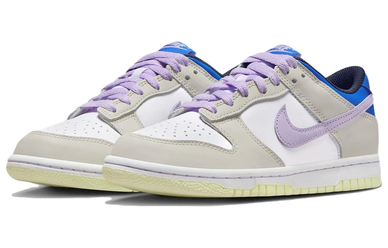 Nike Кроссовки Dunk Low Khaki Blue Pink GS — фото 4