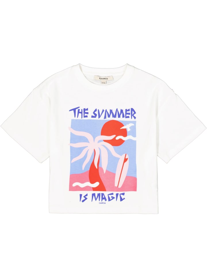 

Футболка Garcia, цвет off white