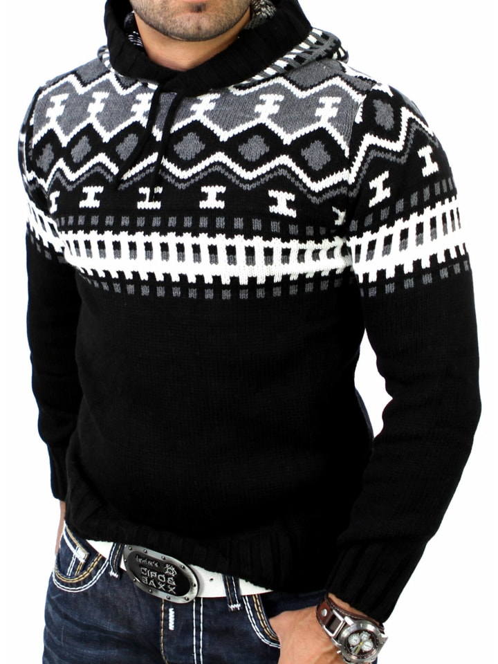 

Пуловер RESLAD Strickpullover Norweger, черный