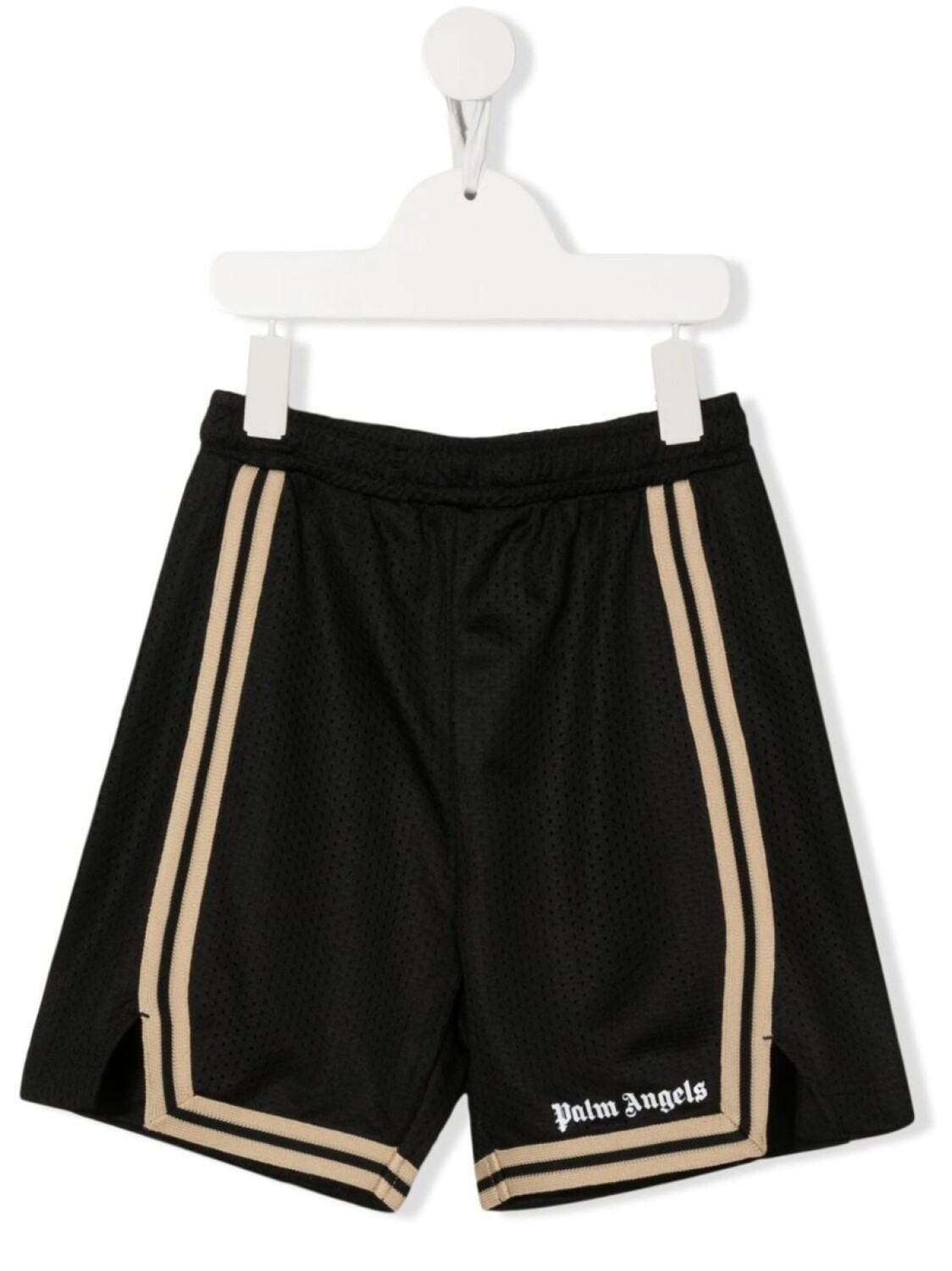 

Palm Angels Kids шорты с логотипом и лампасами, черный