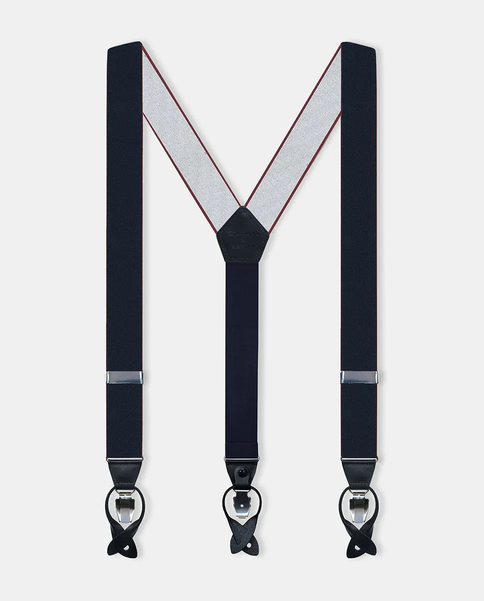 

Двойной ремень для мужчин в футляре Leyva, темно-синий