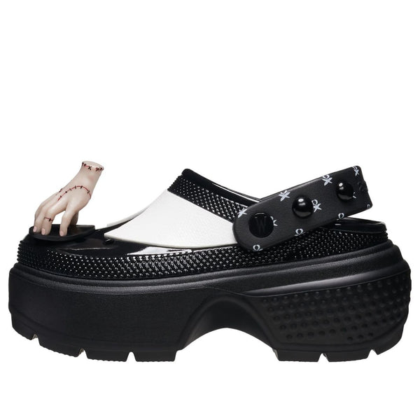 

Сандалии clog 'wednesday stomp' Crocs, черный