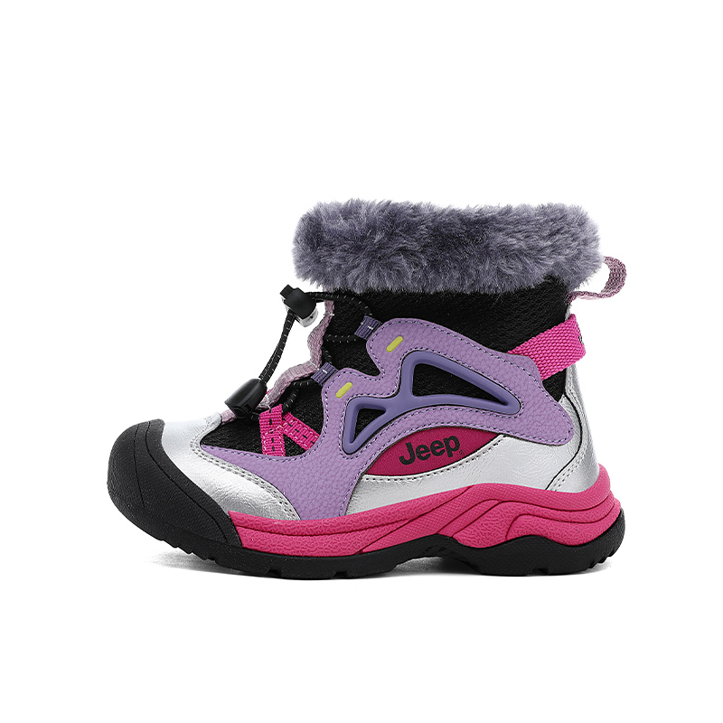 

Детские зимние сапоги Kids Jeep, розовый розовый/violet синий фиолетовый[winter warmth small volcano]
