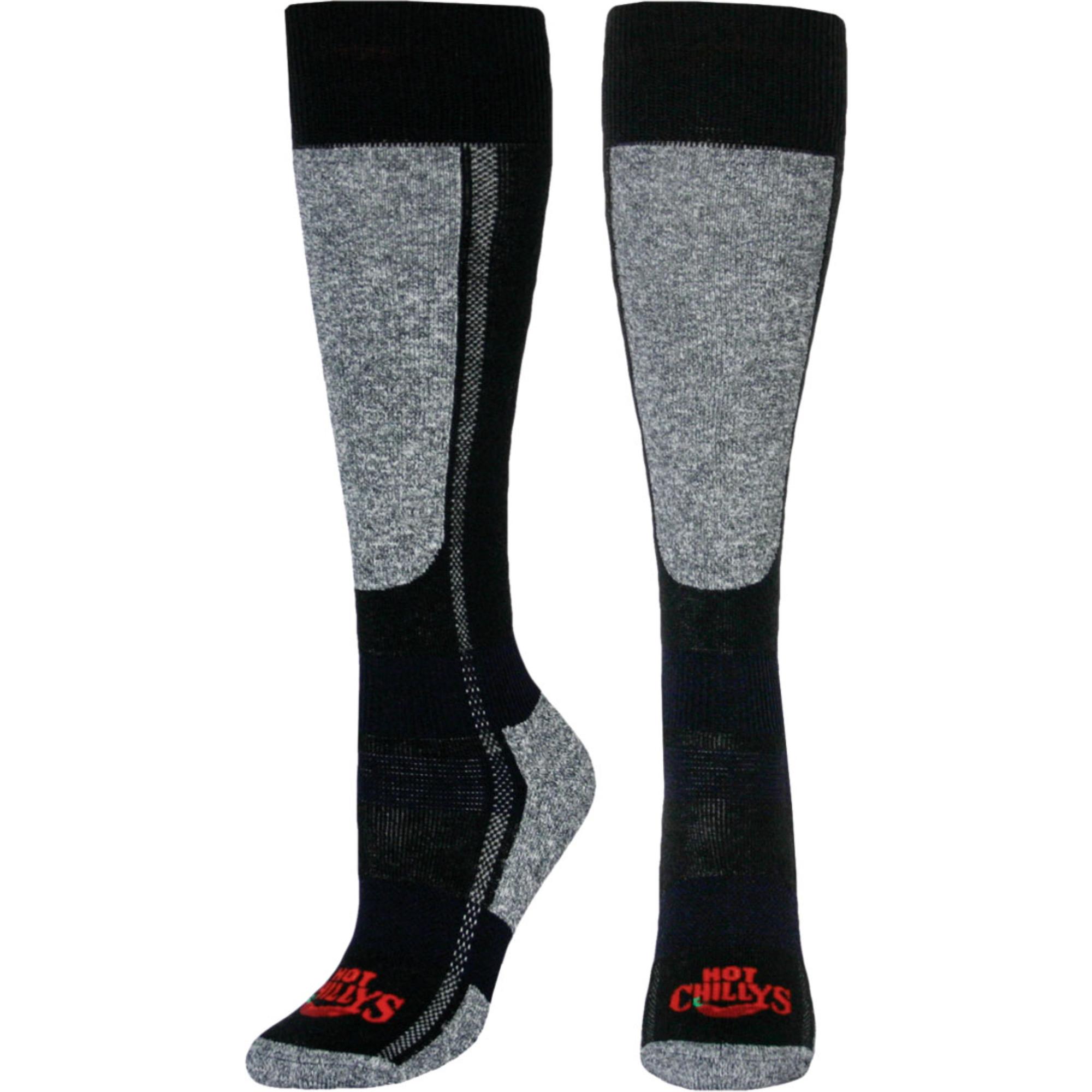 

Женские горнолыжные носки премиум-класса средней толщины Hot Chillys, Black Heather
