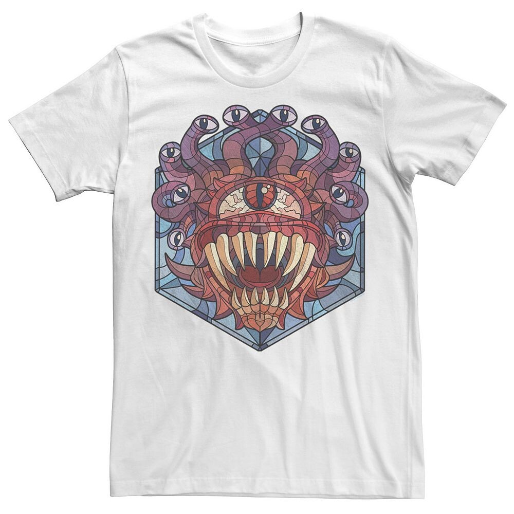 

Футболка из витража Big & Tall Dungeons And Dragons Beholder Licensed Character, белый