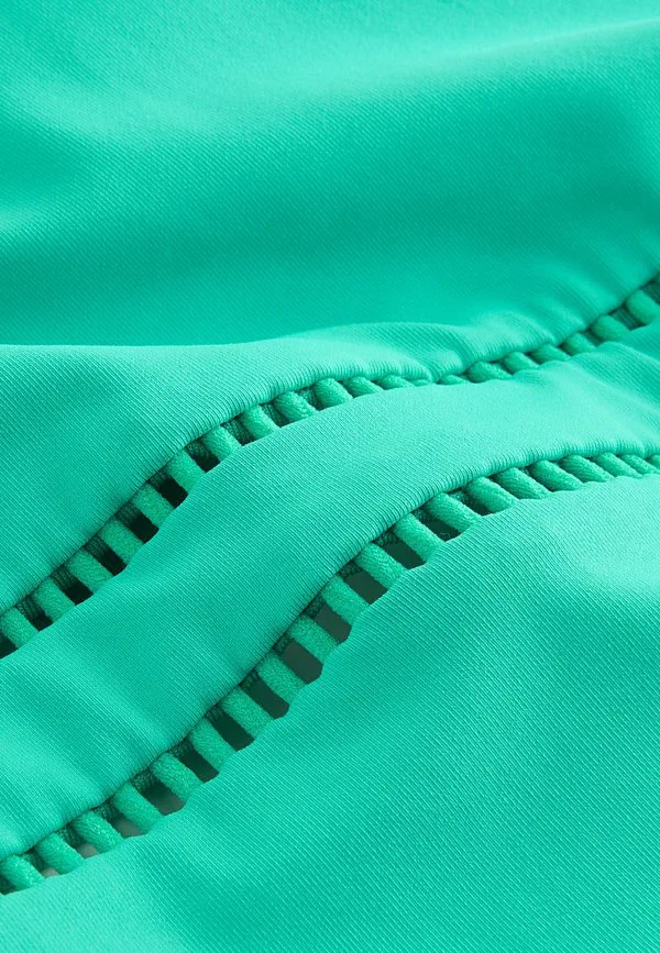 Стандартный купальник с эффектом утягивания живота Next, Aqua Green — фото 2