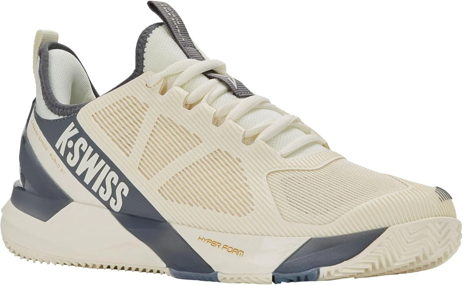 Мужские теннисные кроссовки K-Swiss K-Frame Speed ​​Rublo Clay, Egret Turbulence — фото 2