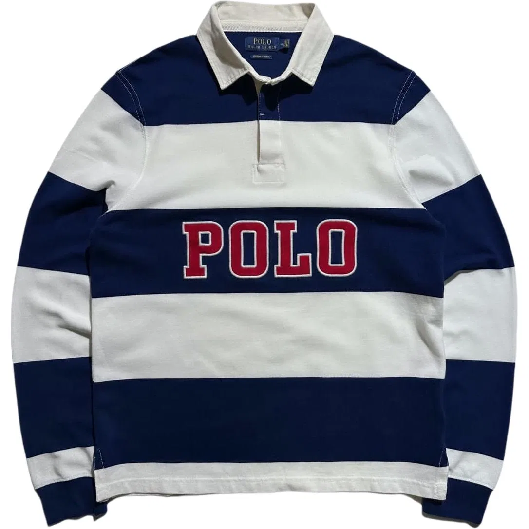 Поло модель Custom Slim Fit от Polo Ralph Lauren, цвет Marine Blue