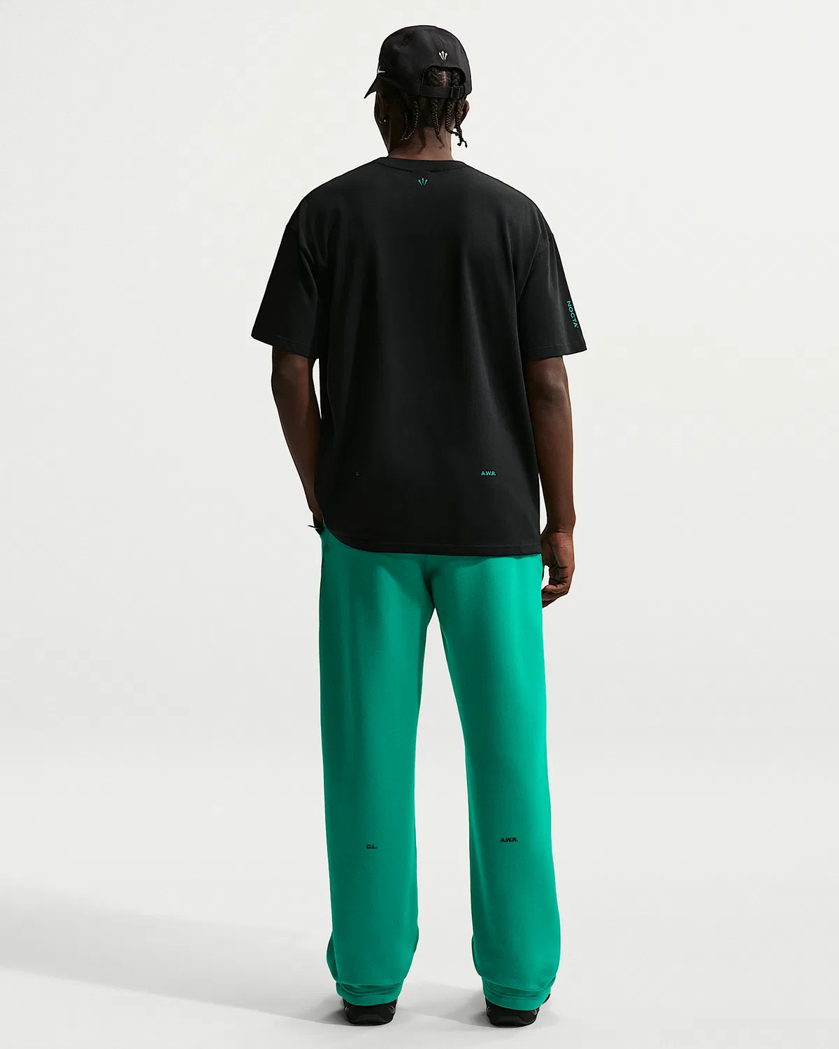 NOCTA Fleece CS Open-Hem Sweatpants NOCTA, Neptune Green/Neptune Green/Black — фото 4