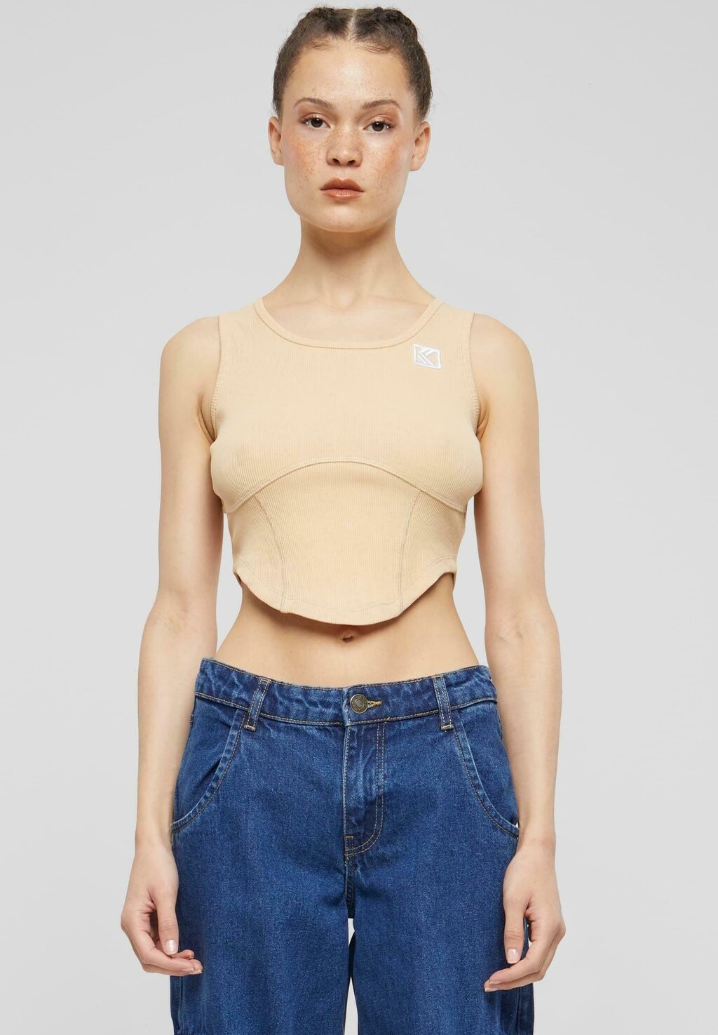 

Топ CORSET Karl Kani, цвет sand
