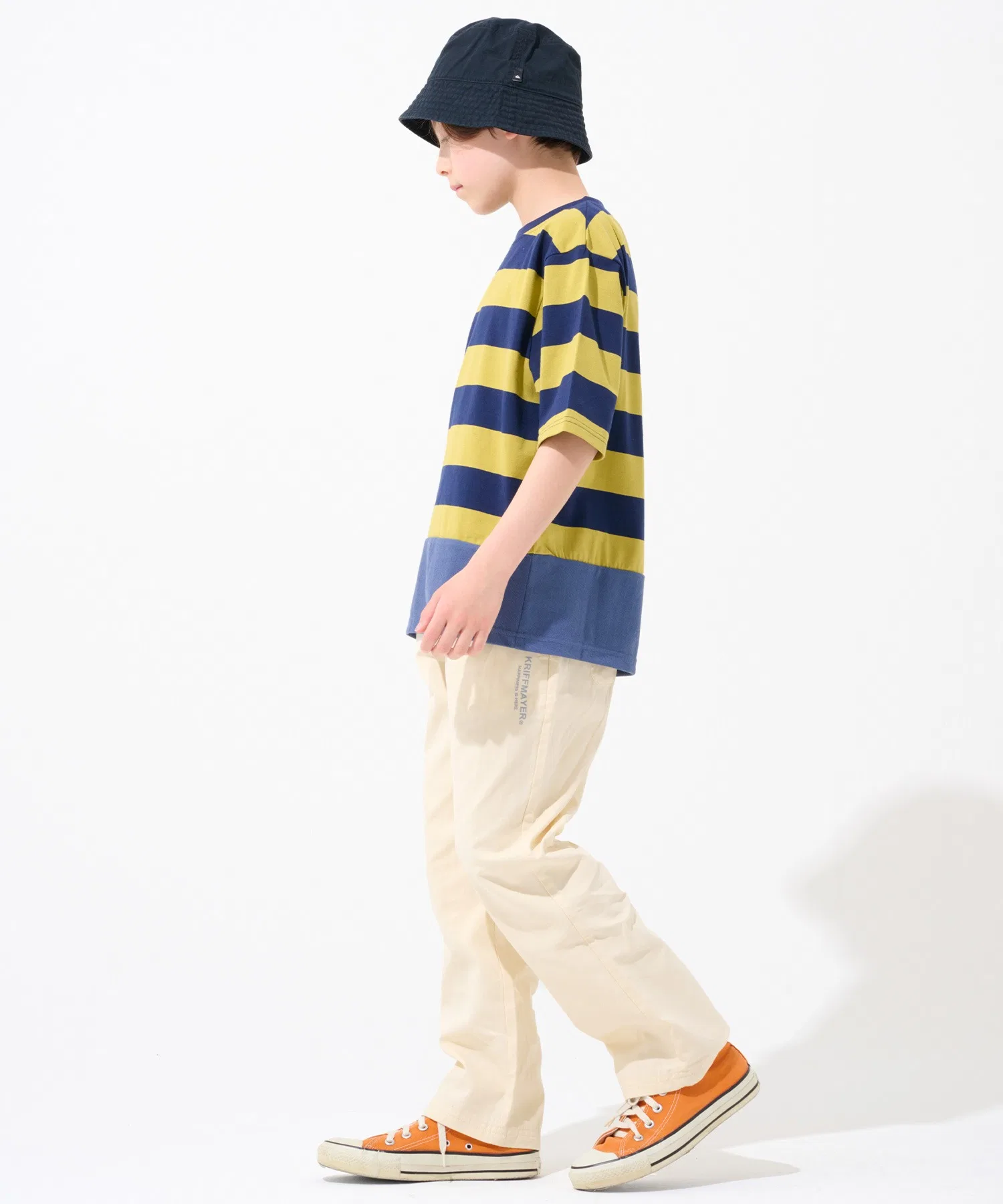 Детские хлопковые брюки-карго KRIFF MAYER Kid's Collection оранжевые — фото 3