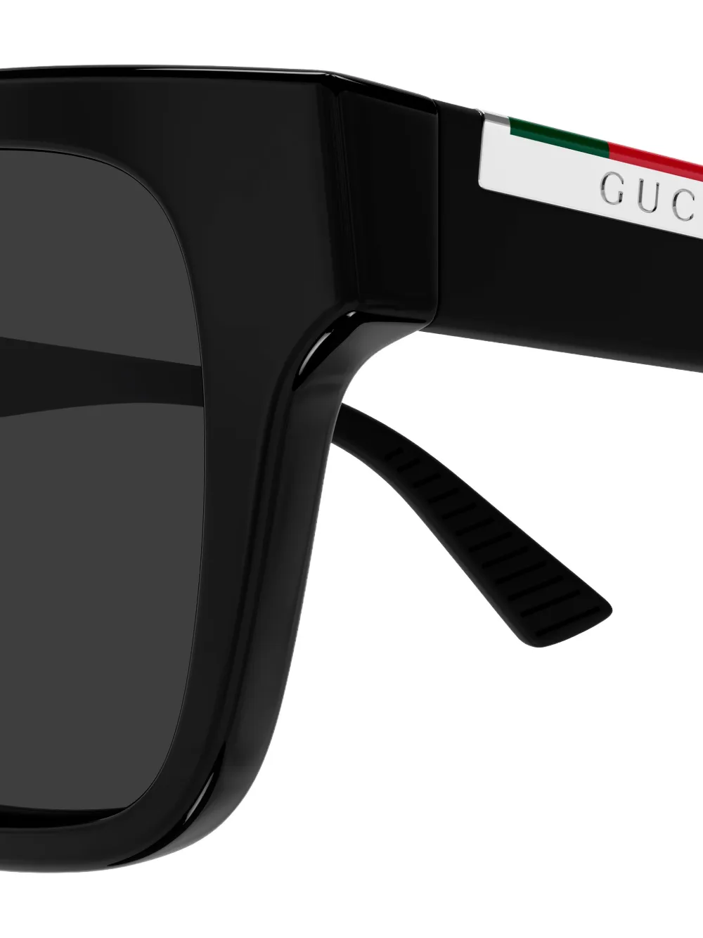 

Прямоугольные солнцезащитные очки Gucci, черный