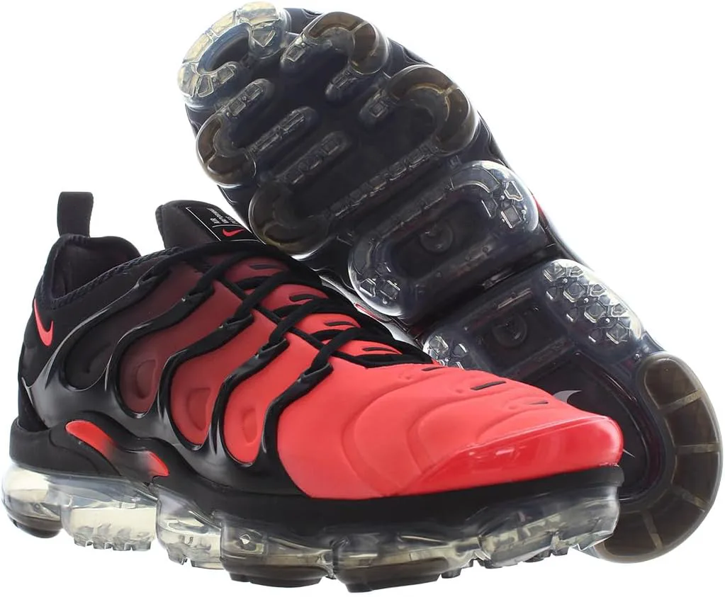 Мужские кроссовки Nike Air Vapormax Plus, черный/белый/ярко-малиновый — фото 3